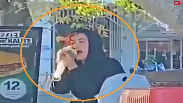 Son dakika! Antalya'da sokak ortasında 'Hamster'ı ısırarak tokatlayan kadın cezasız kalmadı | Video