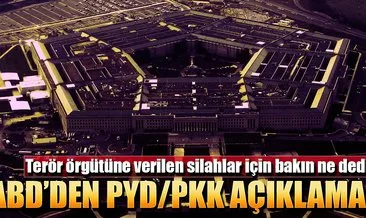 ABD’den kaçamak PYD/PKK açıklaması