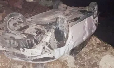 Şanlıurfa’da otomobil uçuruma devrildi