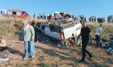 İşçi servisi kaza yaptı: 15 yaralı