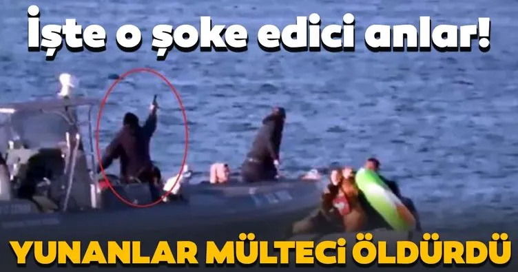 Yunan askeri mülteciyi sırtından vurdu! Botlarını batırmaya çalıştılar