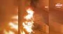 Bursa’da garajda park halinde 2 otomobil alev alev yandı | Video