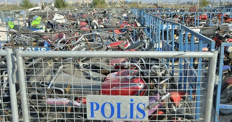 Adana’da 500 çalıntı motosiklet ele geçirildi