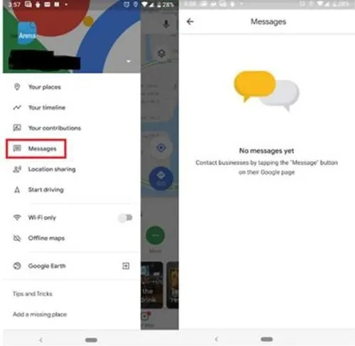 google haritalar uygulamasina