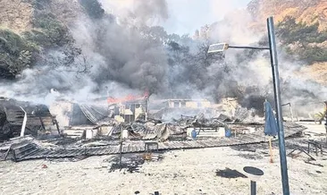 Büyükada’da korkutan yangın