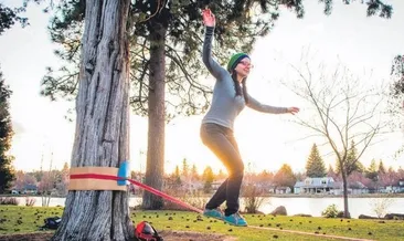 Yeni trend: İp üstünde yürüme