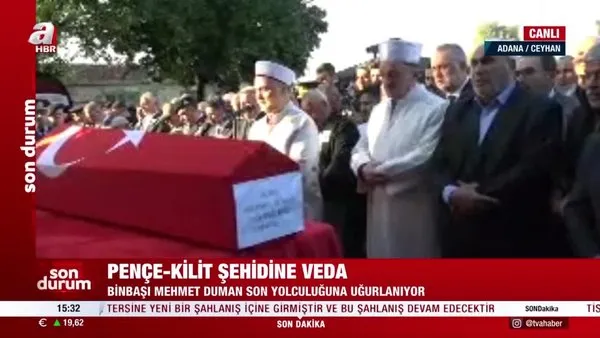 Pençe-Kilit şehidi Binbaşı Mehmet Duman son yolculuğuna uğurlandı | Video
