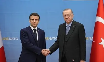Başkan Erdoğan, Fransa Cumhurbaşkanı Macron ile görüştü