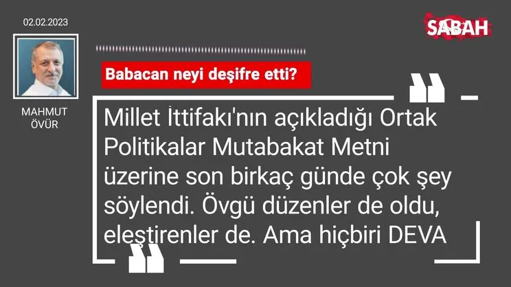 Mahmut Övür | Babacan neyi deşifre etti?