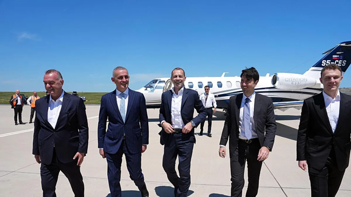 UEFA Başkanı Aleksander Ceferin, İstanbul'a geldi