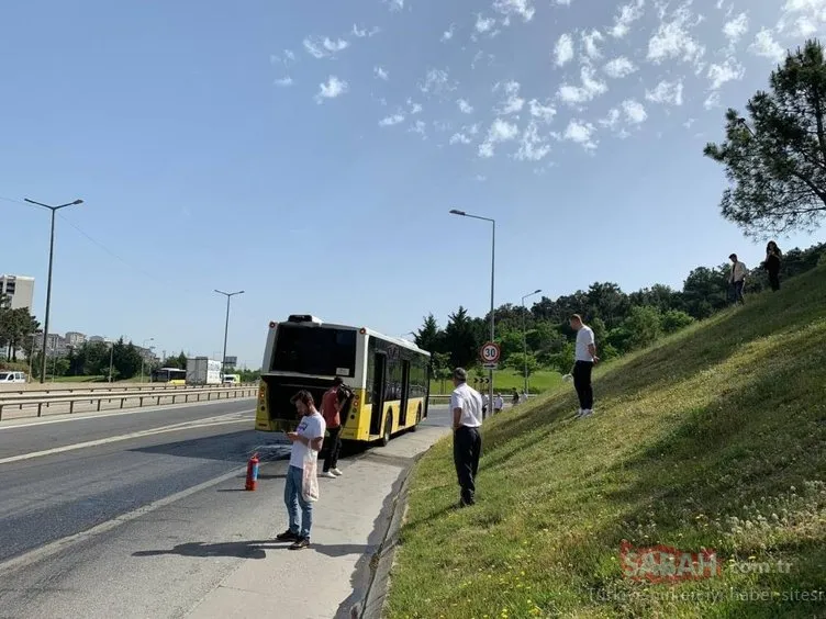 İstanbul’da faciadan dönüldü! Kartal’da seyir halindeki İETT otobüsünde yangın çıktı