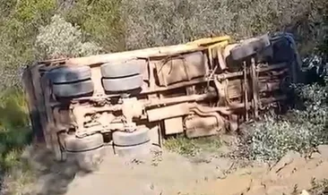 Kamyon sürücüsü hayatını kaybetti