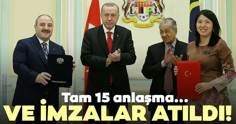Türkiye ile Malezya arasında 15 anlaşma imzalandı