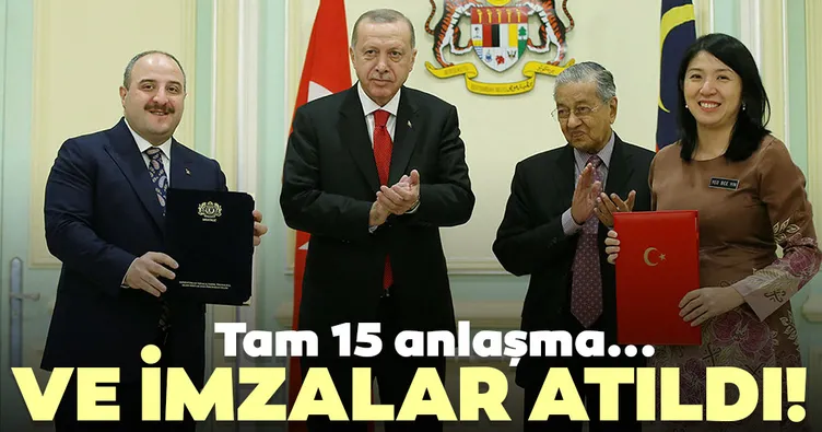 Türkiye ile Malezya arasında 15 anlaşma imzalandı