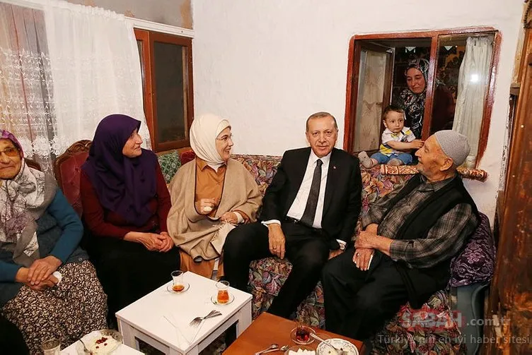 Cumhurbaşkanı Erdoğan, iftarını o aileyle beraber açtı