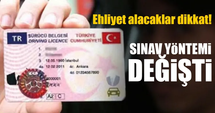 Ehliyet sınavında önemli değişiklik
