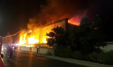 Antalya OSB’de plastik fabrikasında yangın