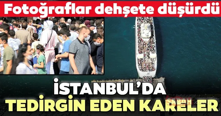 İstanbul’da korkutan manzara! Sosyal mesafe hiçe sayıldı...