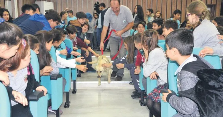 Öğrencilere hayvan sevgisi aşılanıyor