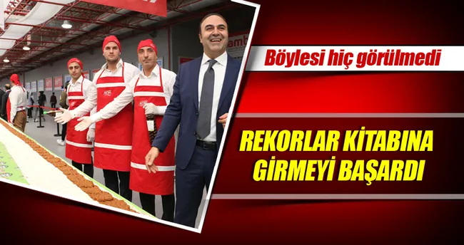 231 metrelik çiğ köfte