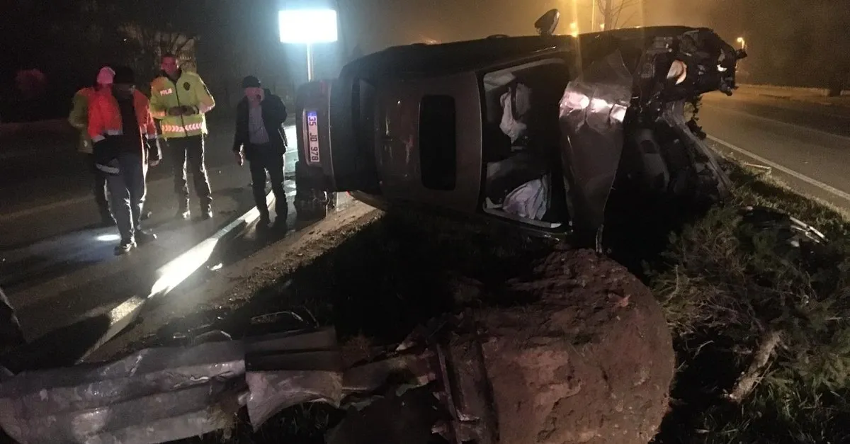 amasya da trafik kazasi 2 kisi aracta sikisti amasya haberleri