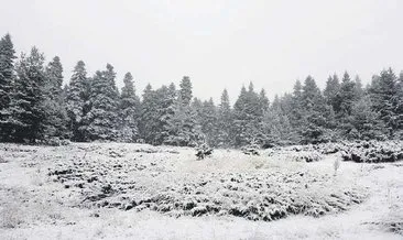 Ankara’da yüksek kesimlere kar yağdı