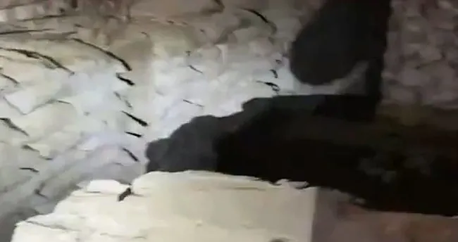 Pençe-Kilit Operasyonu bölgesinde tespit edilen mağaradaki malzemeler imha edildi