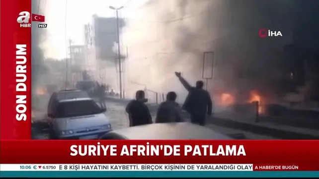Son dakika! Afrin'de bombalı saldırı... Olay yerinden ilk görüntüler | Video