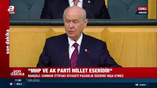 MHP Lideri Bahçeli'den çok net Cumhur İttifakı mesajı: AK Parti ve MHP iki kahraman millet eseridir | Video