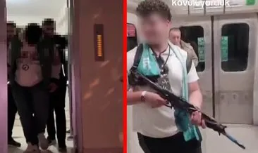 SON DAKİKA: Metroda korku dolu anlar! Elinde tüfekle yolcuları tehdit etti yetmezmiş gibi o anları videoya aldı! Meğer... #istanbul