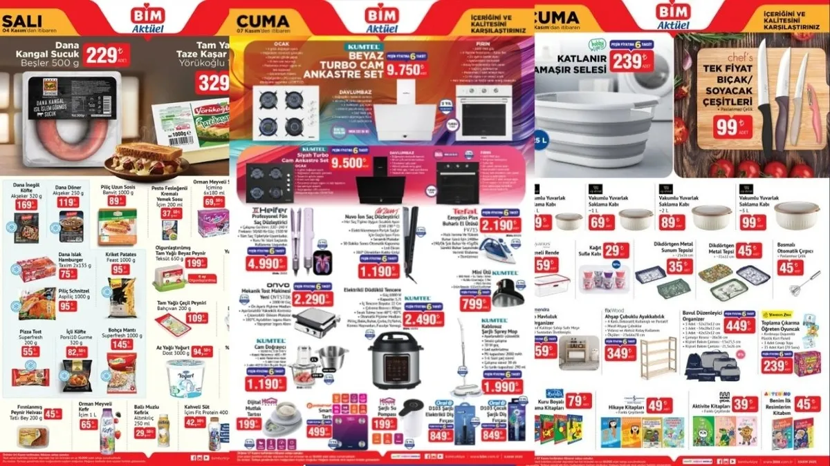 YENİ HAFTANIN FIRSATLARI! 4-7 Kasım BİM aktüel fırsatları: Katlanabilir sepet, saç düzleştirici, tost makinesi...