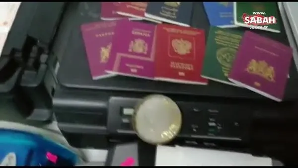 Sahte pasaport matbaasına baskın! El izi alma makinesi bile bulundu | Video