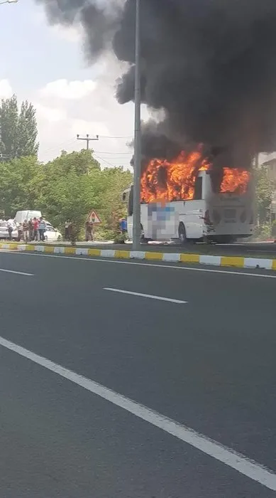 Son dakika: Balıkesir'de yolcu otobüsünde yangın çıktı: Ölü ve yarılar var