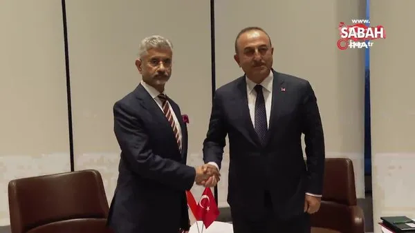 Dışişleri Bakanı Çavuşoğlu, Hindistan Dışişleri Bakanı Subrahmanyam Jaishankar ile görüştü | Video