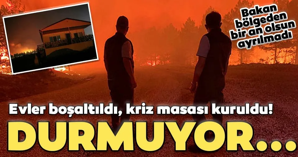 son dakika denizli de orman yangini