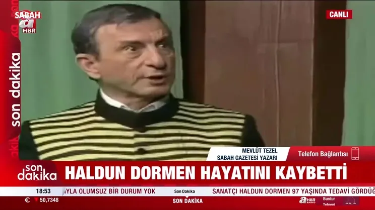 Usta sanatçı Haldun Dormen hayatını kaybetti