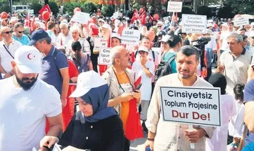 Aileler, LGBT dayatmasına karşı buluştu