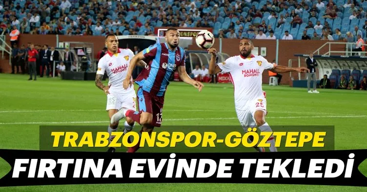 Trabzonspor evinde Göztepe’ye takıldı!