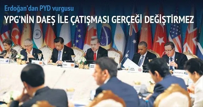 Erdoğan’dan PYD vurgusu