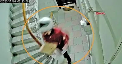 Son dakika! İstanbul Beşiktaş’ta iğrenç skandal! Sipariş getirdiği apartmanlara idrarını yapan kurye kamerada | Video