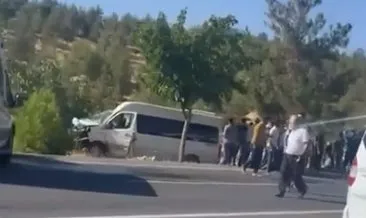 Şanlıurfa’da işçileri minibüs şarampole yuvarlandı: 12 yaralı #sanliurfa