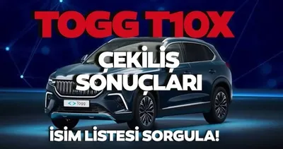 TOGG kura çekimi sonuçları SORGULA | Yerli otomobil T10X Togg kura çekimi sonuçları açıklandı mı, ne zaman saat kaçta açıklanacak?
