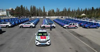 Antalya'da jandarma ve emniyete 225 yeni araç #antalya