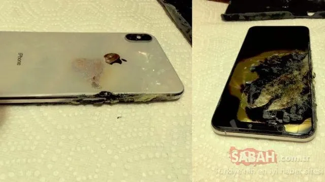 iPhone XS Max cebinde patladı ve alev aldı!