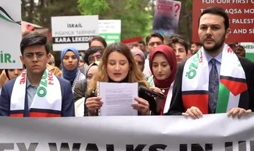 Türkiye’deki üniversitelilerden yabancı üniversitelilere Gazze desteği