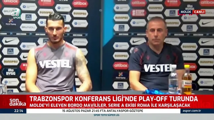 Trabzonspor Molde maçı sonrası Abdullah Avcı galibiyeti yorumladı!