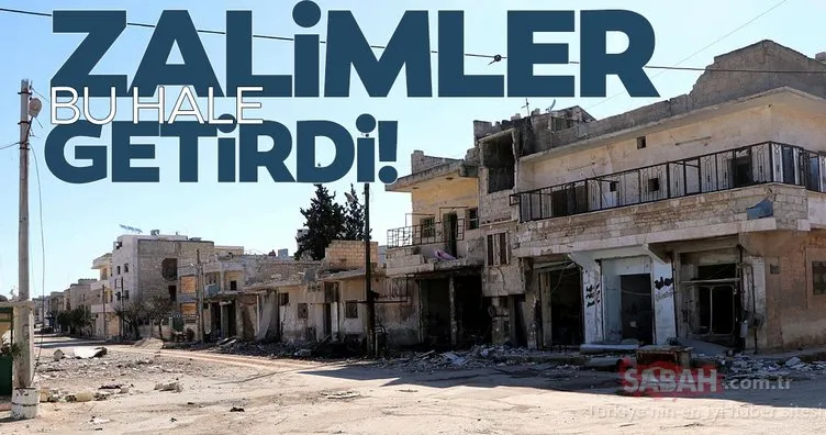 Suriye’de koca bir ilçe daha yok oldu! Sermin beldesi, hayalet kente döndü