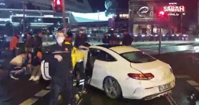 Şişli’de hatalı dönüş yapan lüks otomobil kazaya neden oldu: 5 yaralı | Video