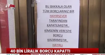 Ramazan öncesi bir hayırsever İstanbul Sultangazi’deki bakkalın veresiye defterindeki tüm borçları ödedi | Video