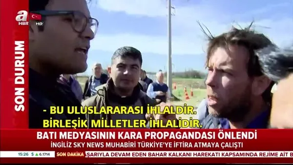 Yunanistan sınırında Türkiye'ye iftira atan SKY News Muhabiri'ne tokat gibi cevap | Video